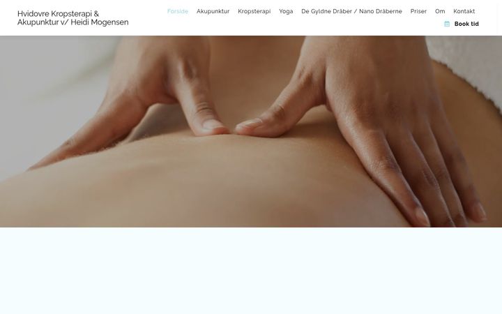 Screenshot of hvidovrekropsterapi.dk