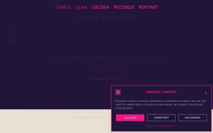 Screenshot of hviezdne-stropy.sk