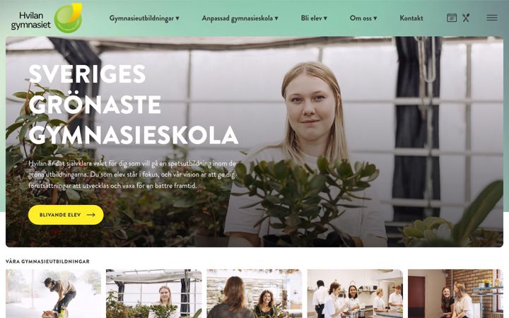 Screenshot of hvilangymnasiet.se