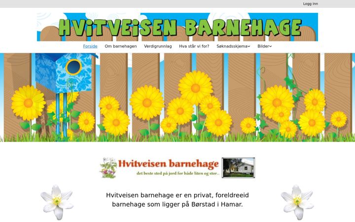 Screenshot of hvitveisen.no