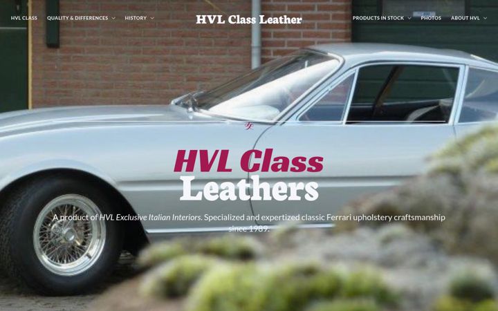 Screenshot of hvlclassleathers.com