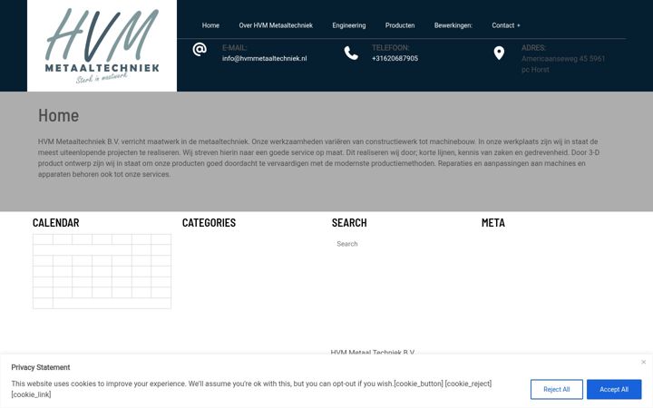 Screenshot of hvmmetaaltechniek.nl
