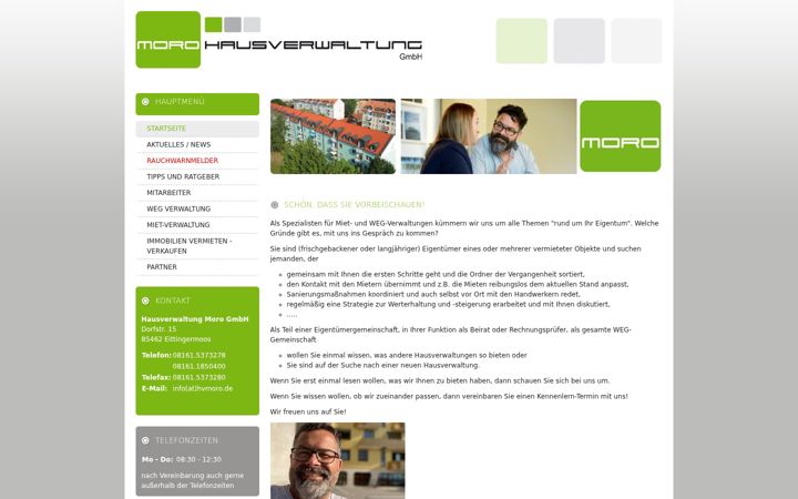 Screenshot of hvmoro.de