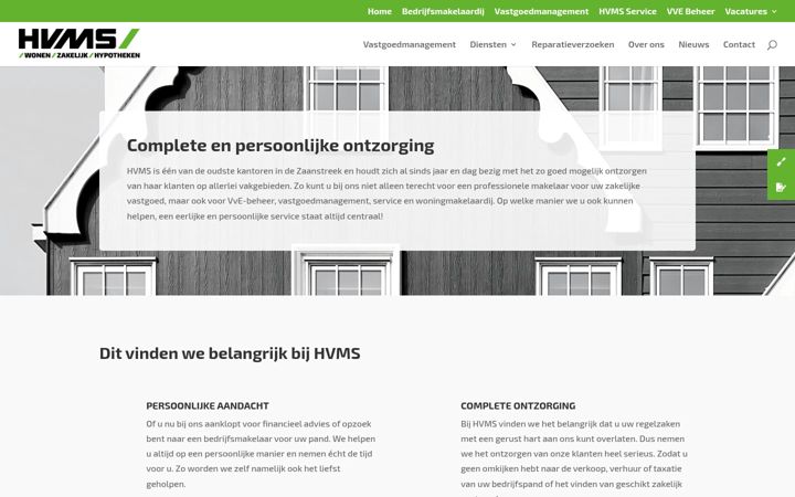 Екранна снимка на hvmszakelijk.nl