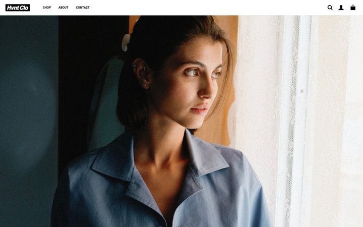 Screenshot of hvntclothing.com