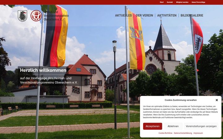 Screenshot of hvoberachern.de