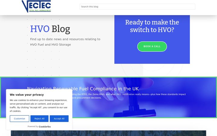 Screenshot of hvoexpert.co.uk