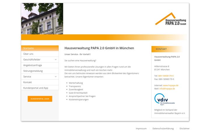 Screenshot of hvpapa.de