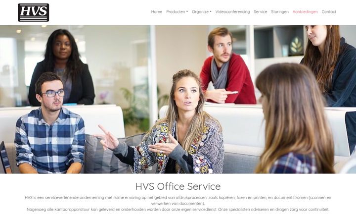 Screenshot of hvs.nl