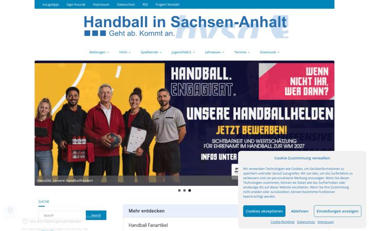 Screenshot ta' hvsa.de
