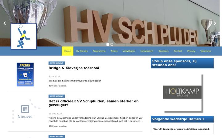 Screenshot of hvschipluiden.nl
