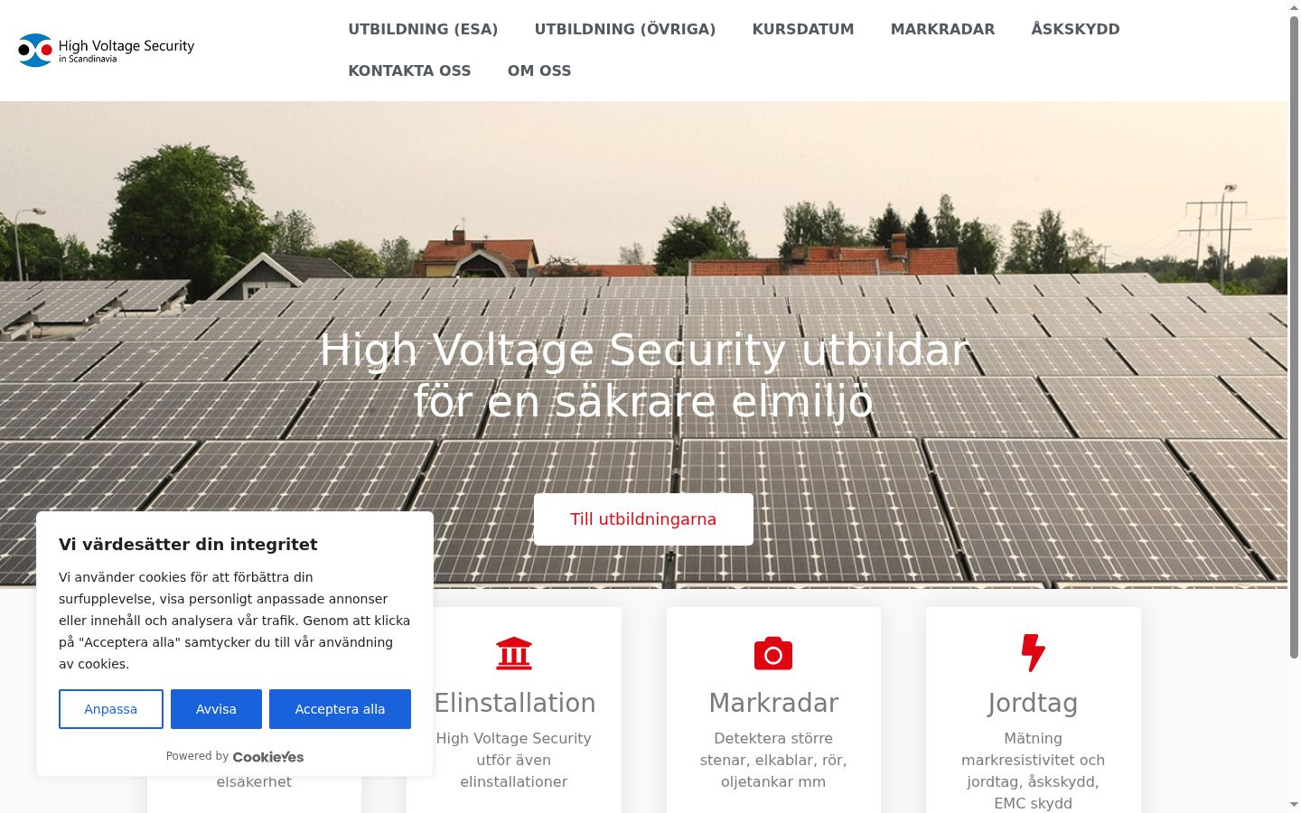 Posnetek zaslona pasice za privolitev, prikazane pred kakršno koli interakcijo