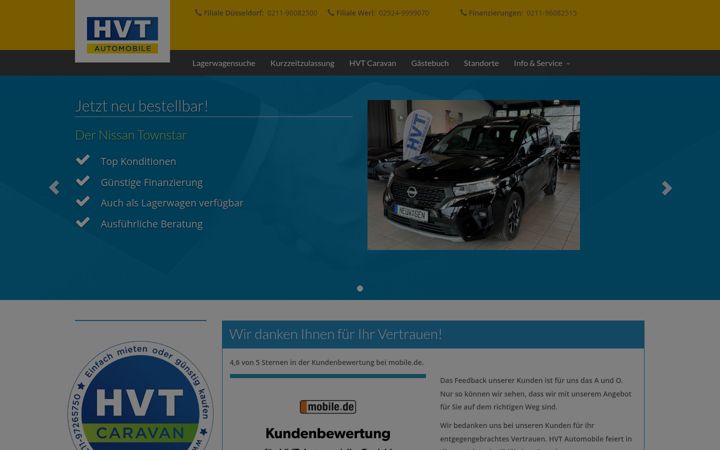 Screenshot of hvt-automobile.de