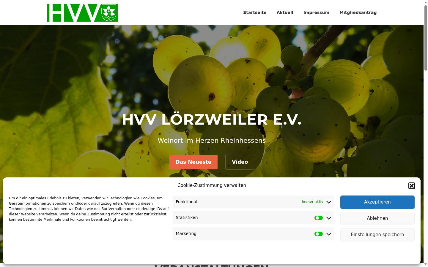 Screenshot tal-banner tal-kunsens muri qabel kwalunkwe interazzjoni