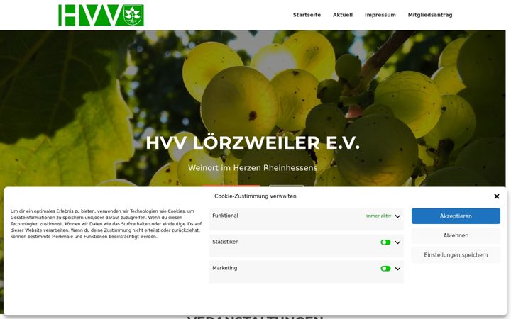 Screenshot ta' hvv-loerzweiler.de