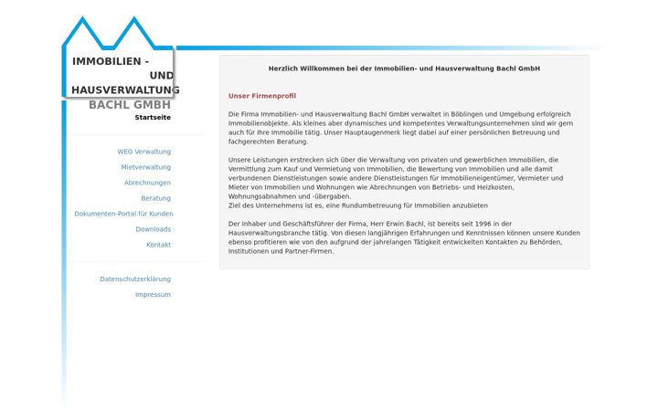 Screenshot of hvw-bachl.de