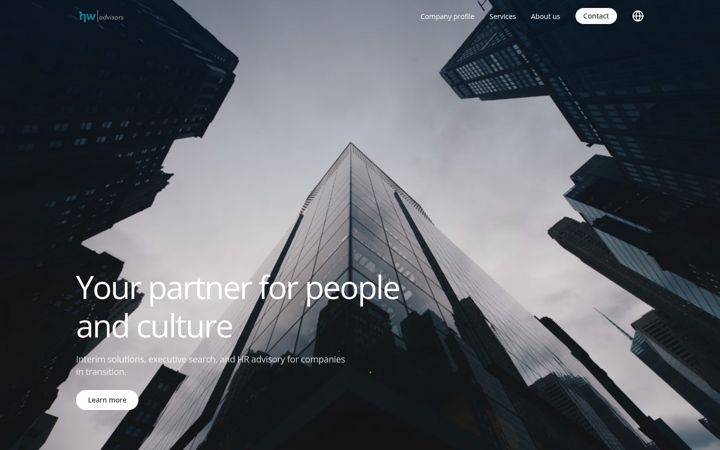 Screenshot of hw-advisors.com