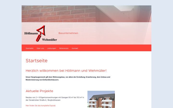 Ekrano kopija hw-bauunternehmen.de
