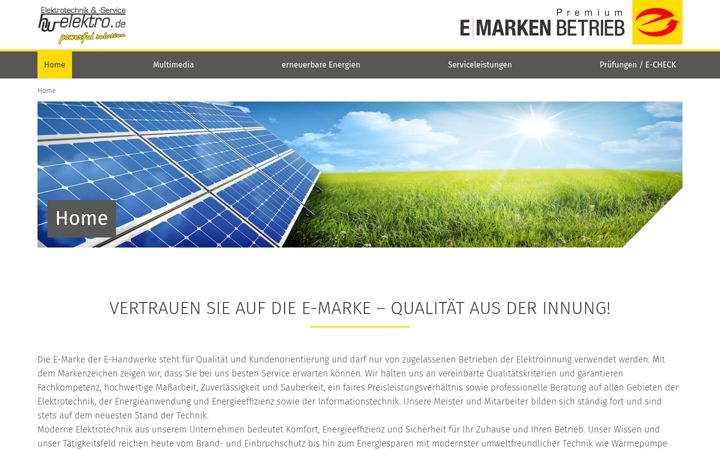 Screenshot of hw-elektro.de