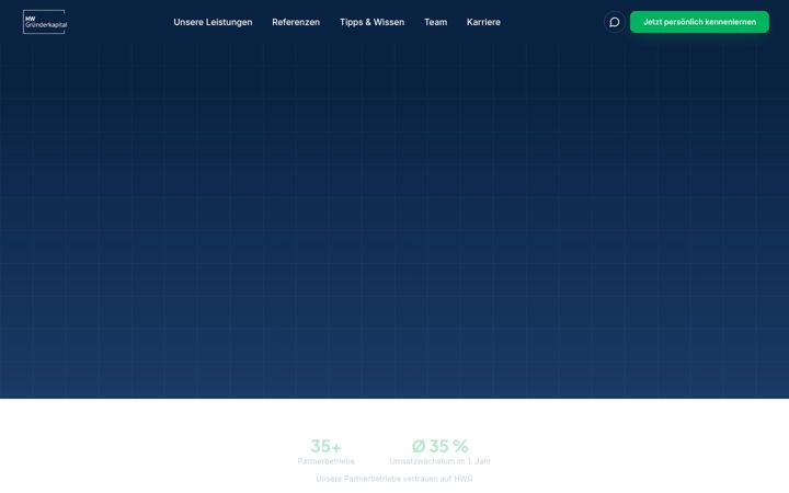 Screenshot of hw-gruenderkapital.com