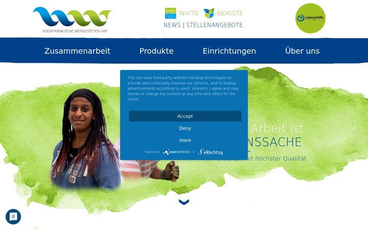Screenshot of hw-hof.de