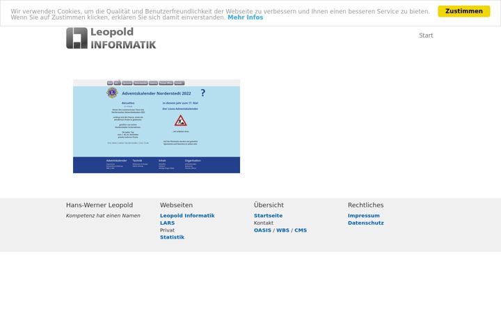 Screenshot of hw107.de