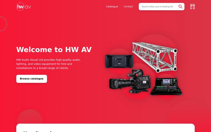 Screenshot of hwav.co.uk