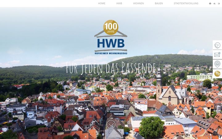 Screenshot of hwb-hofheim.de