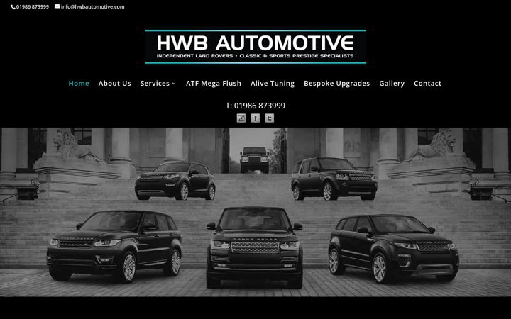 Screenshot van hwbautomotive.com