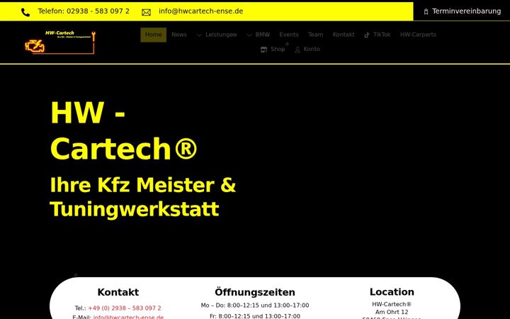 Screenshot ta' hwcartech-ense.de