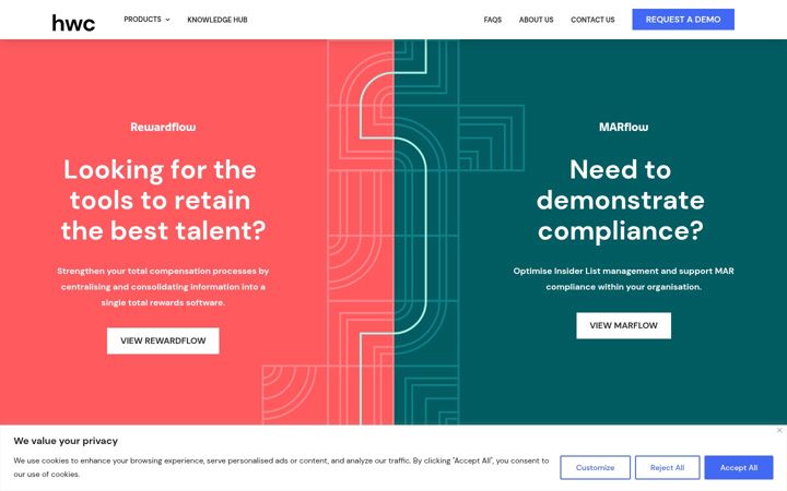 Screenshot of hwcltd.co.uk