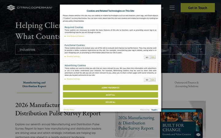 Screenshot of hwco.com