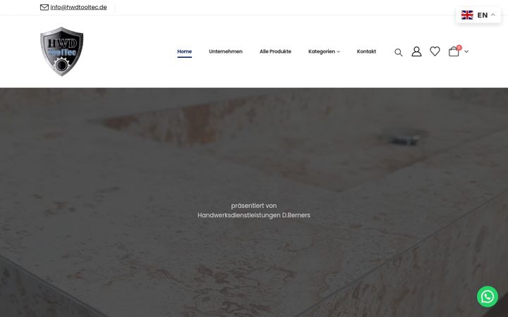 Screenshot ta' hwdtooltec.de