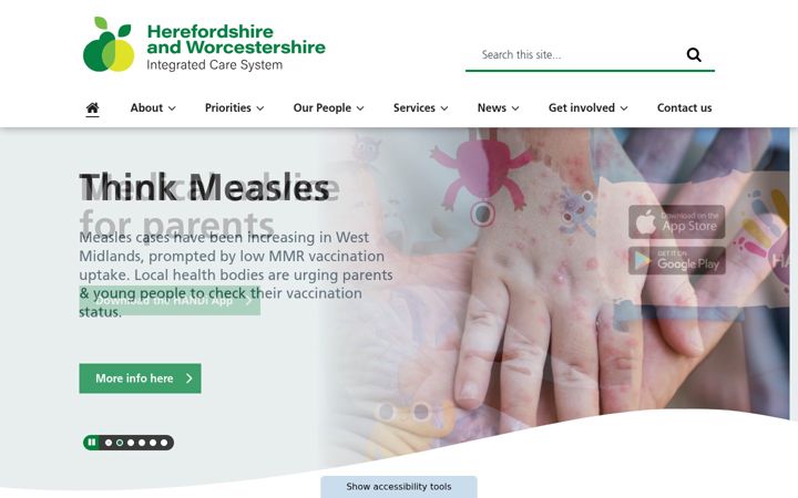 Screenshot of hwics.org.uk