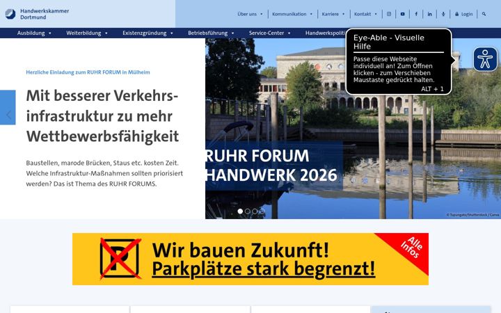Screenshot of hwk-do.de