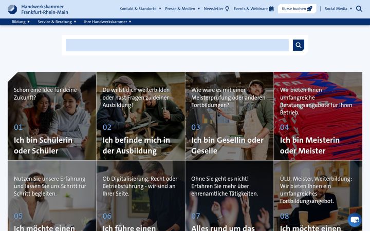 Screenshot of hwk-rhein-main.de