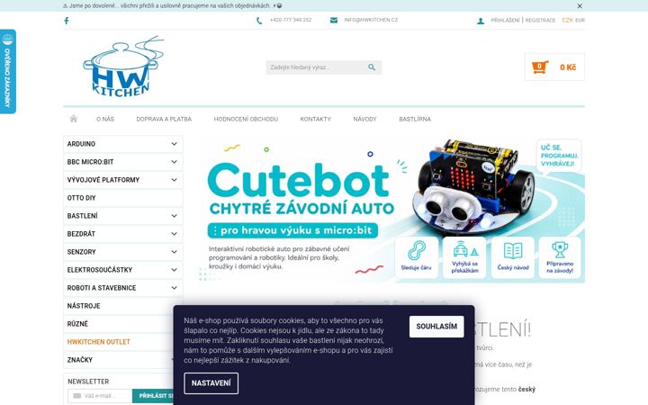 Screenshot of hwkitchen.cz
