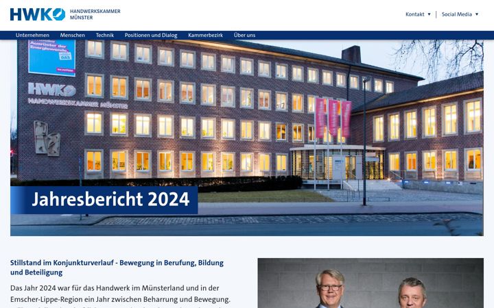 Screenshot of hwkmuensterreport.de