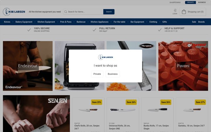 Skærmbillede af hwlarsen.com