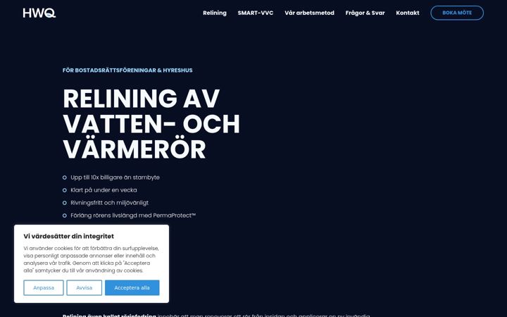 Screenshot of hwq.se