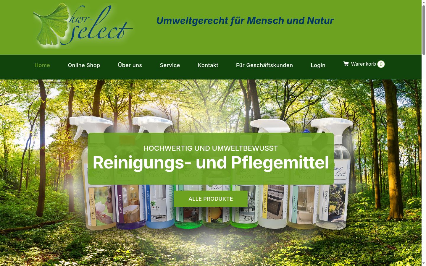 Screenshot des Einwilligungsbanners vor jeglicher Interaktion