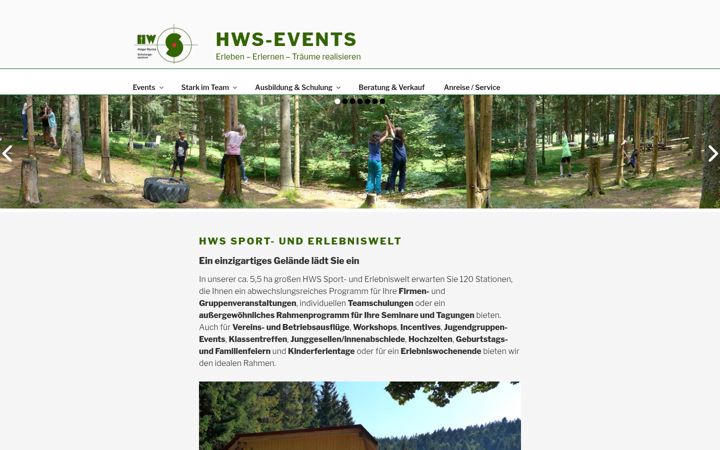 Snímek obrazovky hws-events.de