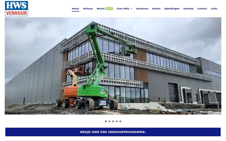 Screenshot of hws.nl