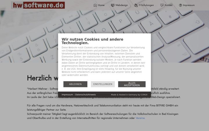 Screenshot of hwsoftware.de