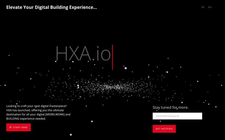 Screenshot of hxa.io