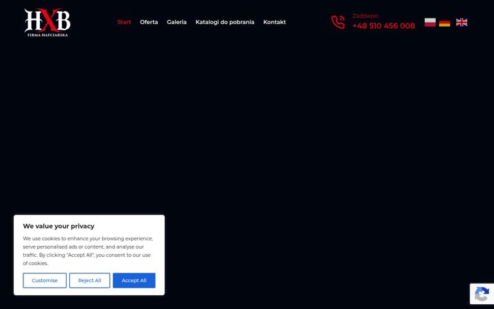 Screenshot of hxb.com.pl