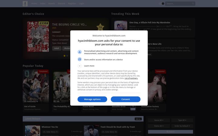Screenshot of hyacinthbloom.com