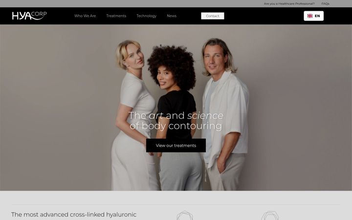 Screenshot of hyacorp.com