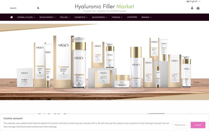 Screenshot of hyaluronicfillermarket.com