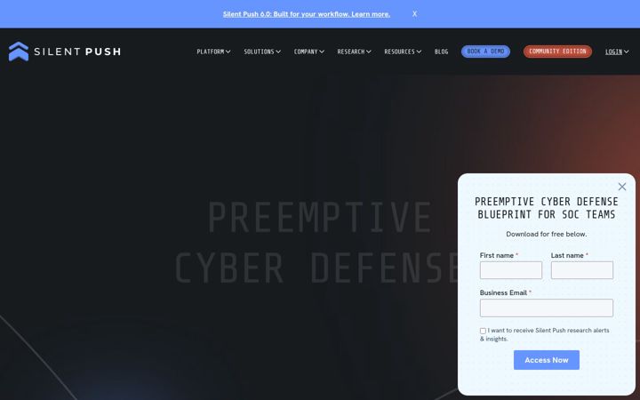 Screenshot of hyas.com